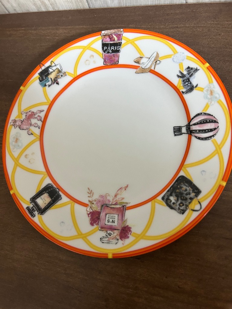 シエスタプレート(オレンジ／イエロー)